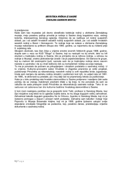 HRVATSKA NO&Scaron;NJA IZ SASINE (Okolina Sanskog Mosta)