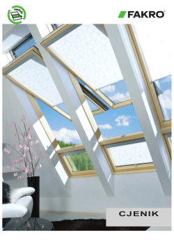 Preuzmite Fakro cjenik proizvoda