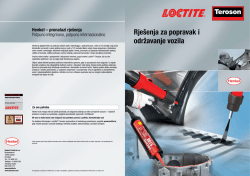 LOCTITE &ndash; rje&scaron;enja za popravak i održavanje vozila