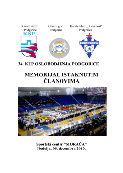 34. KUP OSLOBODJENJA PODGORICE