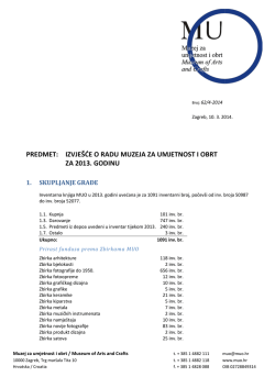 Izvješće o radu za 2013. - MUO