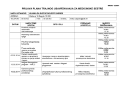 Kalendar stručnog usavršavanja 2014.