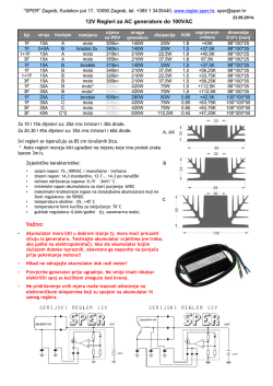 12V regleri za AC generatore