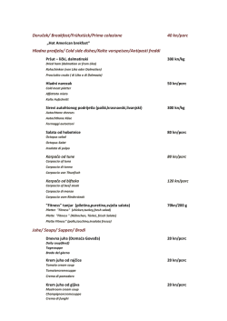 Cold side dishes/Kalte vorspeisen/Antipasti fredd