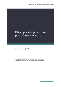 Plan upravljanja vodnim područjima - Nacrt
