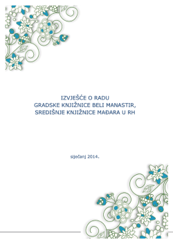 Izvje&scaron;će o radu za 2013. godinu