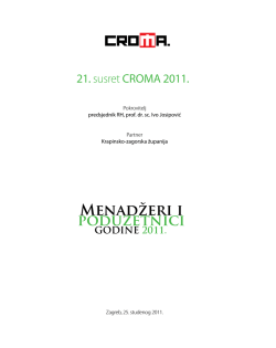 GODINE 2011. Menadžeri i poduzetnici