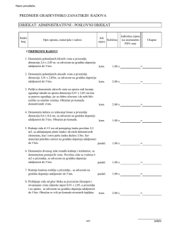 2.tender 25 09 predmjer i predracun