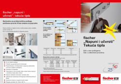 fischer &bdquo;Napuni i učvrsti&ldquo; Tekuća tipla