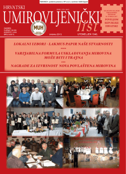 HRVATSKI - Matica umirovljenika Hrvatske