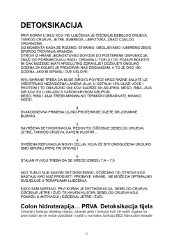 DETOKSIKACIJA ORGANIZMA &ndash; colon klistir i kaveni klistiri