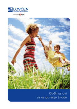 Op&scaron;ti uslovi osiguranja života i posebni uslovi za nezgodu