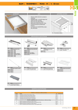 BLUM | TANDEMBOX | FIOKA - M | h - 83 mm