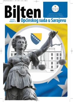 Goran Salihović, predsjednik Općinskog suda u Sarajevu, primio u