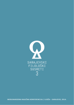 međunarodna naučna konferencija / ilidža &ndash; sarajevo, 2014.