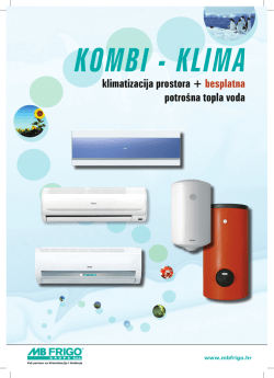KOMBI - KLIMA klimatizacija prostora + besplatna potro&scaron;na topla voda