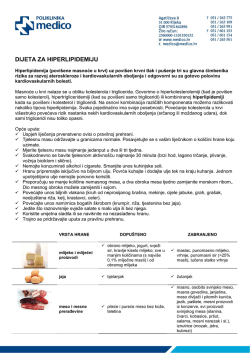 Dijeta za hiperlipidemiju [PDF, 395 KB]