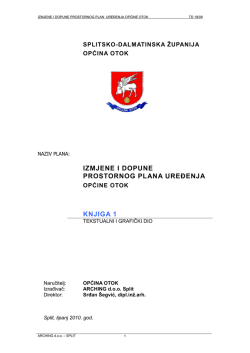 IZMJENE I DOPUNE PROSTORNOG PLANA