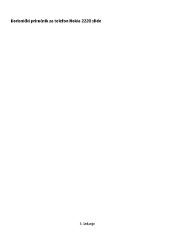 Korisnički priručnik za telefon Nokia 2220 slide