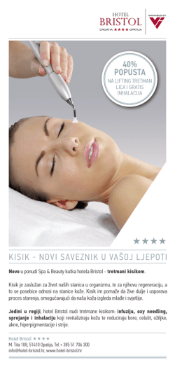 KISIK - NOVI SAVEZNIK U VA&Scaron;OJ LJEPOTI 40% popusta