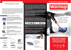 Flajer proizvoda za topljenje snijega