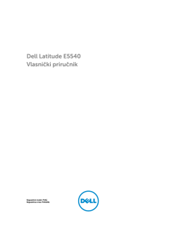 Serija Dell Latitude E5540 Vlasnički priručnik