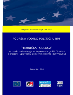 Podstrategija za implementaciju EU direktive o poplavama