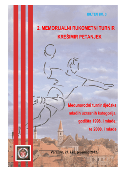 BILTEN BR - Udruga rukometnih veterana Varaždin