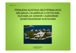 primjena sustava geotermalnog grijanja i hlađenja u