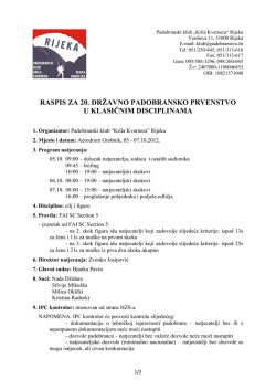 Raspis DPP 2012 - Krila Kvarnera