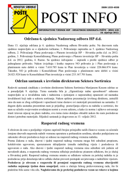 ispis - Hrvatski sindikat po&scaron;te