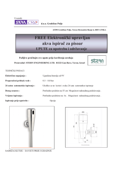 FREE Elektronički upravljan akva ispirač za pisoar