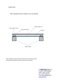 Detalj krova - DK Centar jdoo