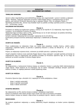 DODATAK A11 - KRONOMETAR VOŽNJE