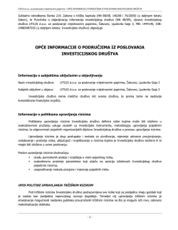Opće Informacije