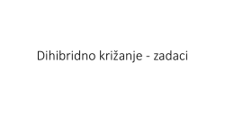 Dihibridno križanje