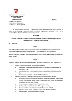 GRADONAČELNIK N A C R T KLASA:402-03/14-01/07