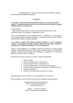 Na temelju članka 35. Statuta Doma zdravlja Donji Miholjac