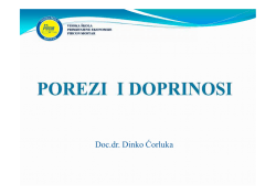 8 Porezi i doprinosiI - Fircon Visoka &scaron;kola Mostar