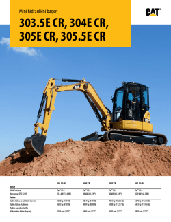 303.5E CR, 304E CR, 305E CR, 305.5E CR