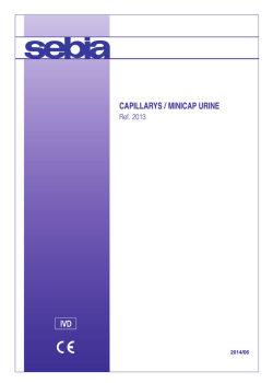 CAPILLARYS / MINICAP URINE