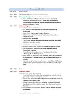 1. dan &ndash; petak, 11.4.2014 9:00 - Međunarodni kongres studenata