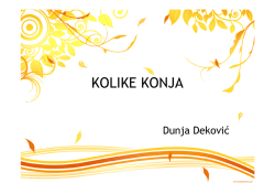 KOLIKE KONJA - Jelena Suran
