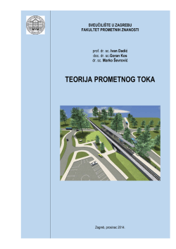 TEORIJA PROMETNOG TOKA - Fakultet prometnih znanosti