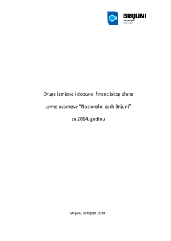 Druge izmjene i dopune plana poslovanja za 2014. godinu