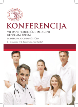 Program konferencije VII Dani porodične medicine RS sa