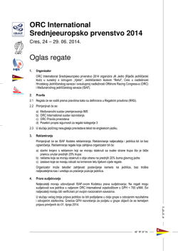 ORC International Srednjeeuropsko prvenstvo 2014 Oglas
