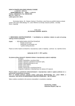 DOM ZA PSIHIČKI BOLESNE ODRASLE OSOBE - Lobor-grad
