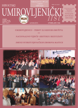 HRVATSKI - Matica umirovljenika Hrvatske