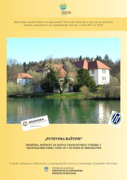 Dvojezična bro&scaron;ura &raquo;Putevima ba&scaron;tine